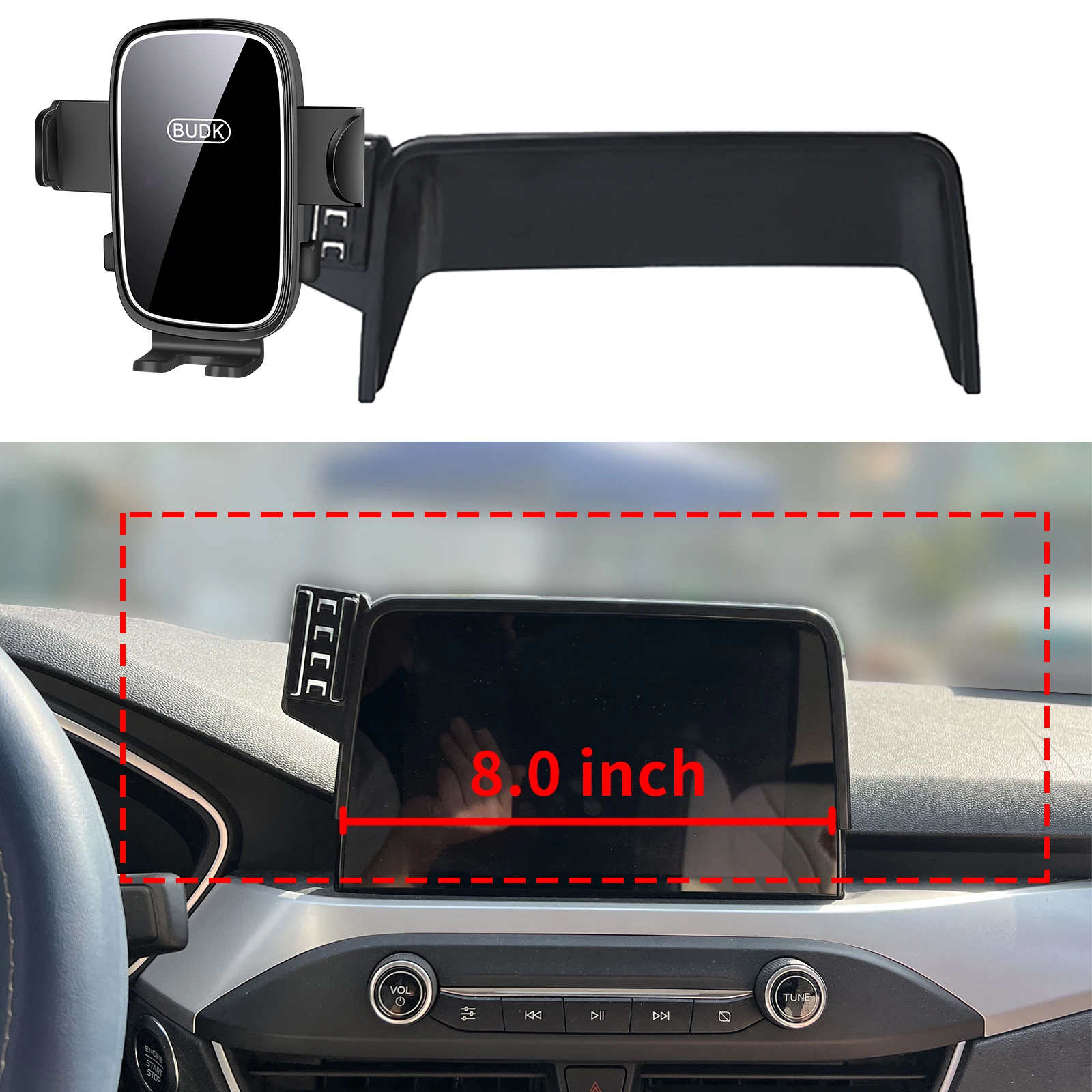 

fit for Ford Puma ST 2019-2022 Titanium ST-Line X (8in) Custom Fit Phone Holder Mount Dashboard Screen Base No Drill Car​​