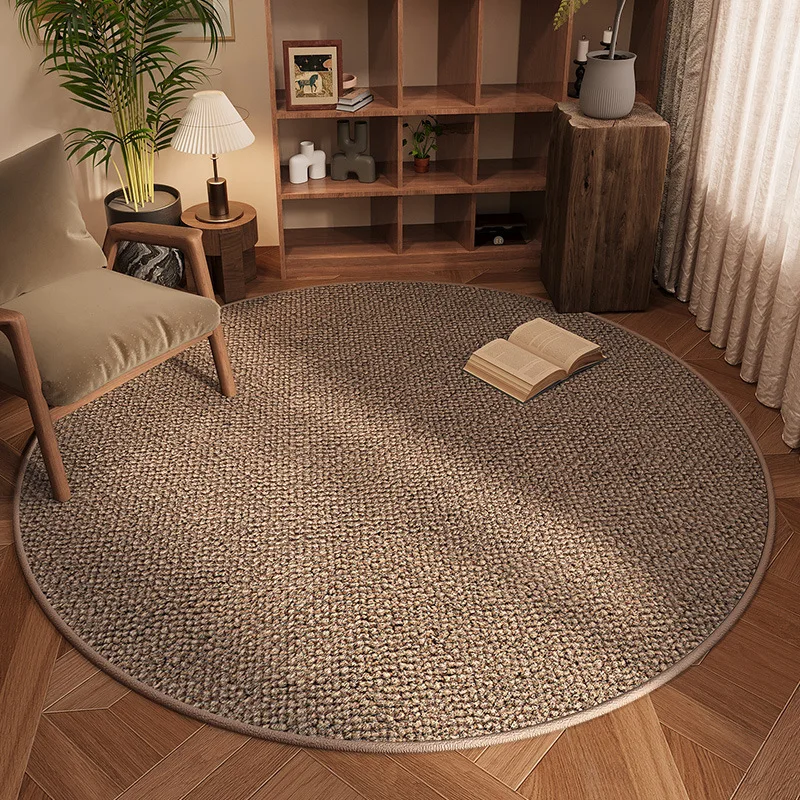 

Minimalist Round Carpet for Home Living Room Sofa Coffee Table Bedroom Bedside Mats Study Swivel Chair Cloakroom Floor Mat 80-20