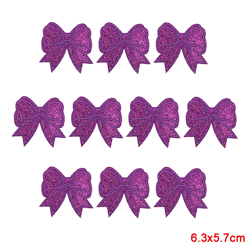 10 Stück Funkelnde Diamant-Schleifen-Herz-Aufnäher zum Aufbügeln, Stickerei-Patches aus Glitzermaterial für Westen und Taschen, Funkelnde Geschenkidee für Mädchen – Detail 13