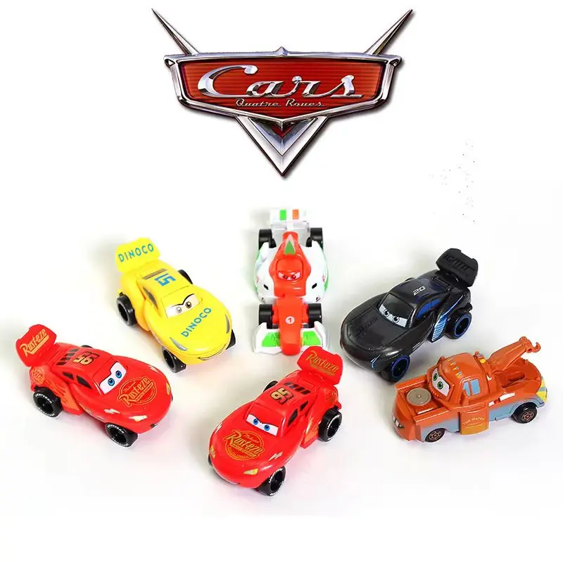 

Набор из 6 предметов Disney Pixar Cars, трансформируемый автомобиль в форме яйца, игрушечная модель McQueen и друзья, игровые транспортные средства без RTR для детей