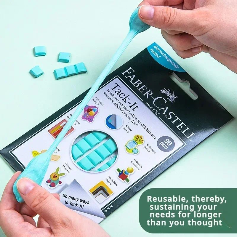 90/120Pcs Faber Castell Tack-It Multipurpose Adhesive Tacky Putty Non-Toxic Reusable & Removable Adhesive for Home Office School
