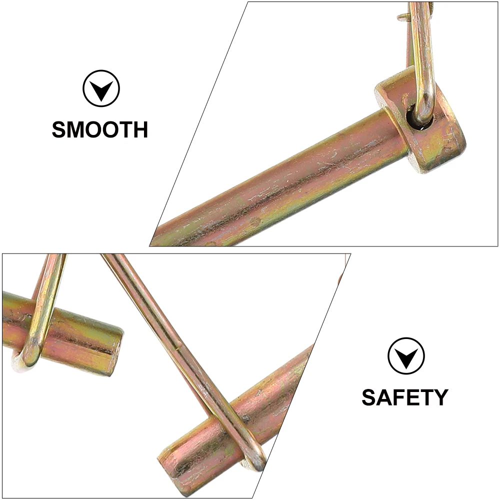 

6pcs Alloy Safety Heavy Duty Shaft Locking Pin Galvanized Corrosion Resistant Coupler Pin For Trailer Truck Mower Square Coupler