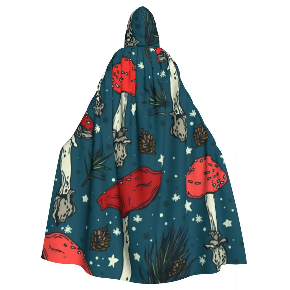 Long Cape Cloak Mushrooms And Forest Hooded Cloak Coat Autumn Hoodies