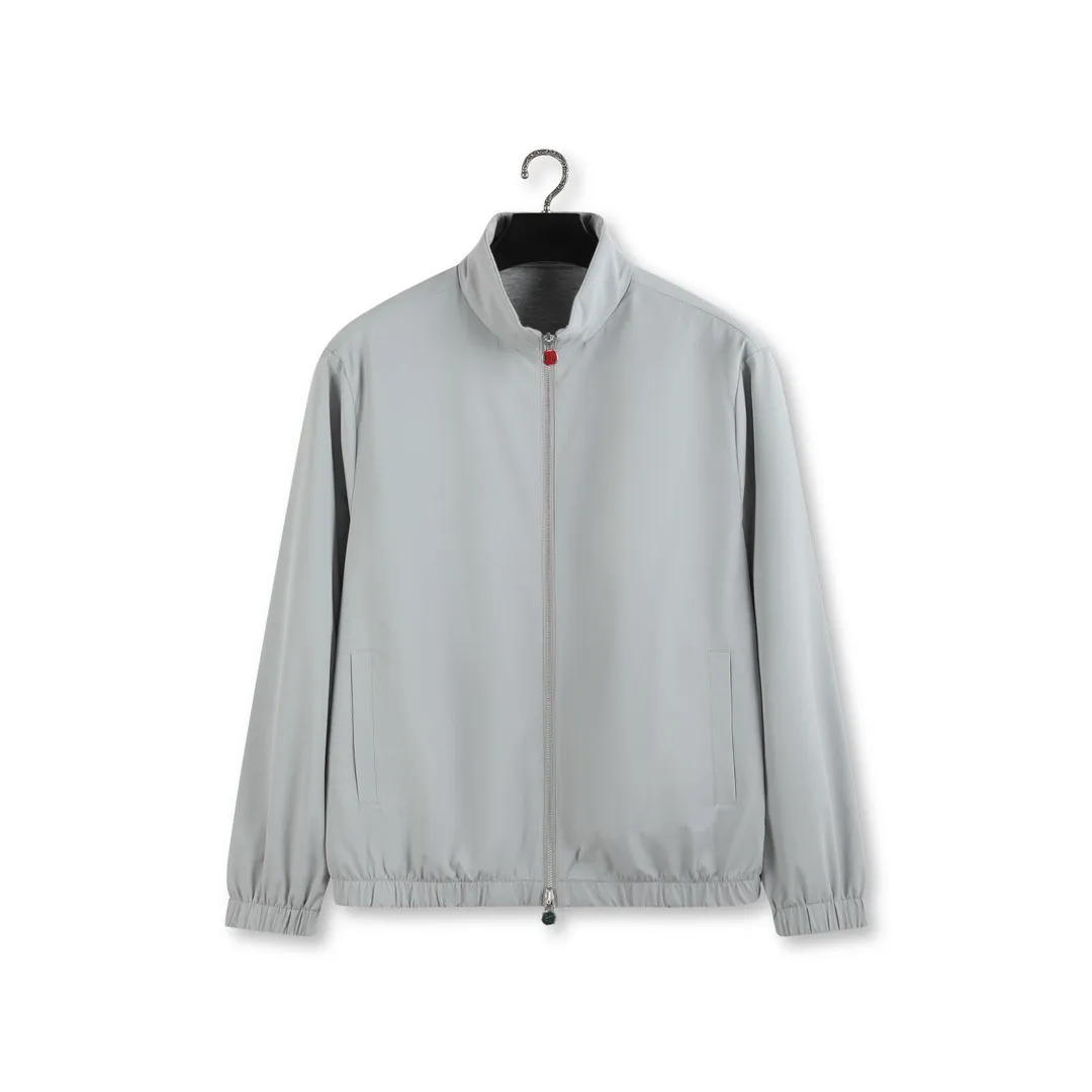 

Высококачественная эмалированная мужская футболка KT с красной точкой из смеси шерсти, воротник-стойка, удобная верхняя одежда, приятная для кожи