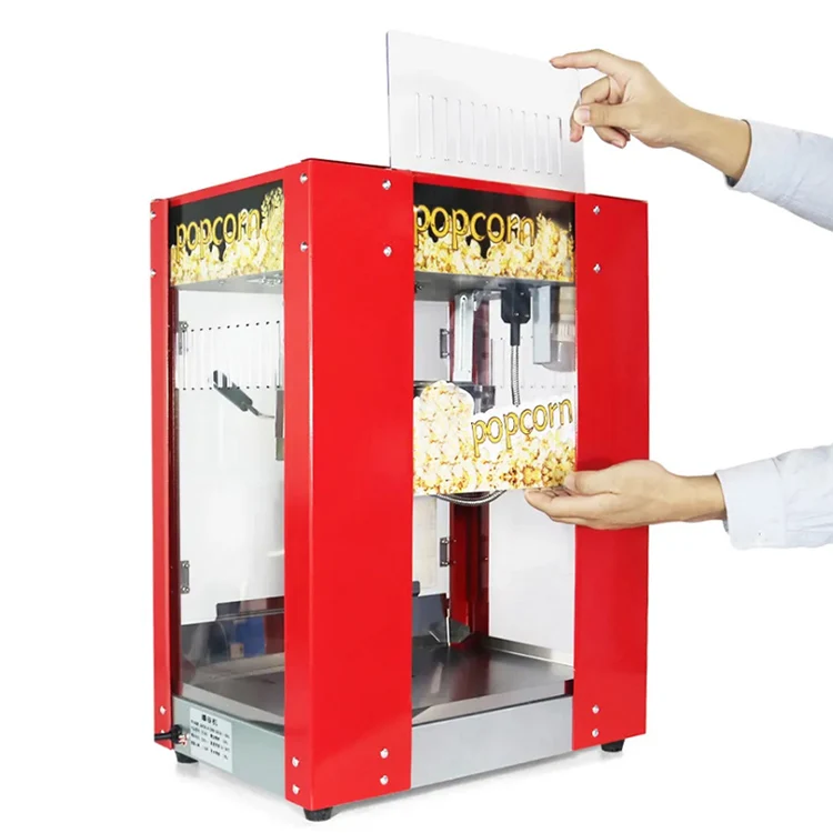 New Good Quality Cheap Price Flat Top Roof Type 8 12 Oz 8oz 12oz Professional Popcorn Making Machine Maker with CE for Party