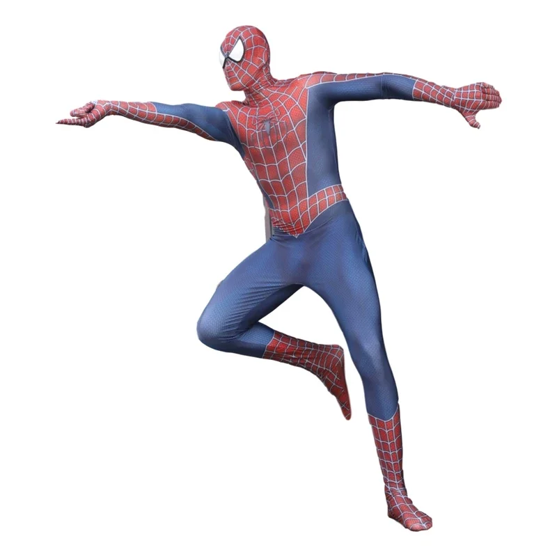 2025 新しい大人子供衣装ライミスパイダーボーイコスプレスーパーヒーロー全身タイツスーツキャットスーツハロウィン衣装パーティーファンシーアニメ布 AA