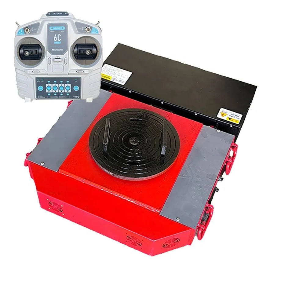 Wholesale 10-50T AGV Electric Remote Control Material Handling Vehicle Mechanical Swivel Casters Ground Tank Transfer Equipment