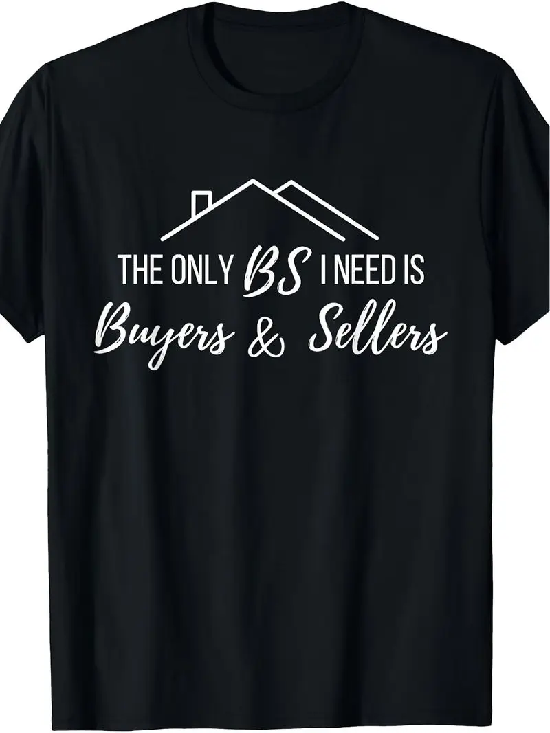 Funny Vintage Graphic Tee The Solely Bs I Require Is Buyers And Sellers Humorous Realtor Broker T Shirt Gift For Realty Agents