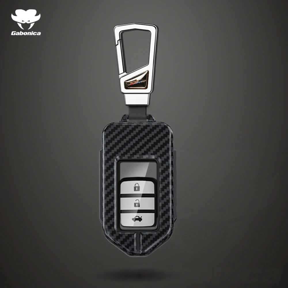 

Чехол для дистанционного ключа автомобиля из углеродного волокна для Honda CRV Pilot Accord Civic Fit Freed HRV City Odyssey XR-V Vezel Jazz, аксессуары