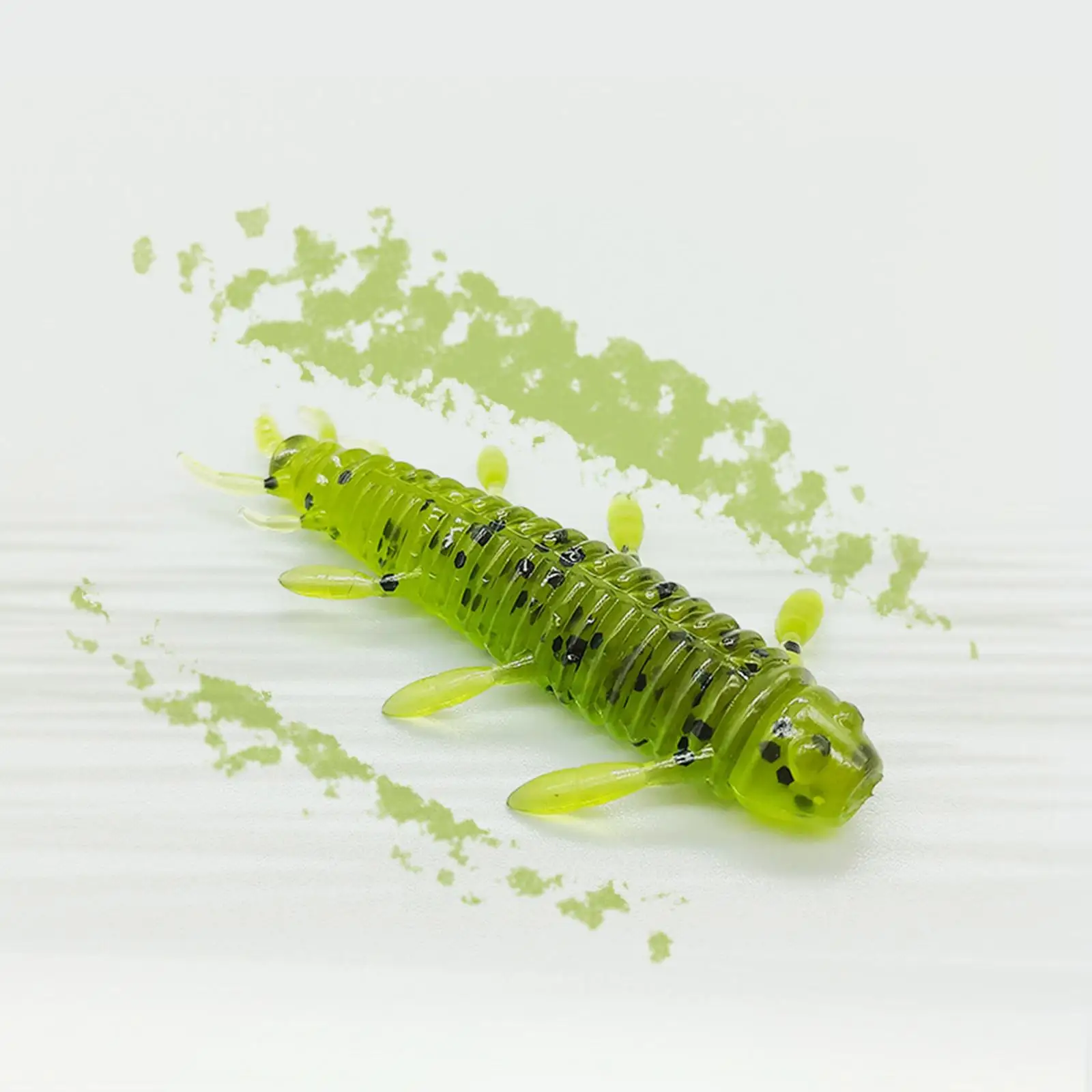 

8 Pieces Soft Fishing Lures for Bass Walleye Freshwater Vivid Maggots Lure