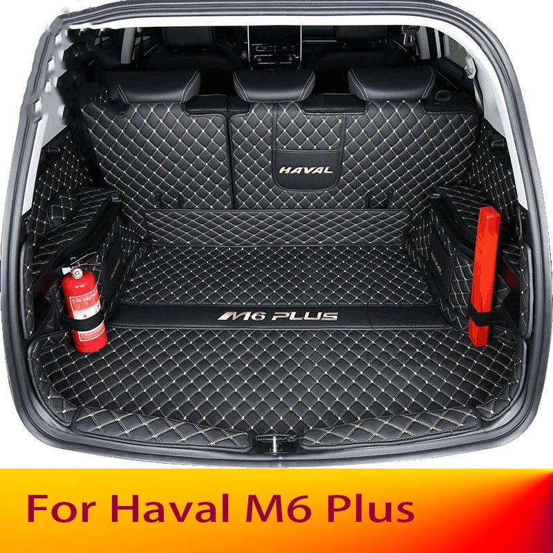 Custom Trunk Mats For Haval M6 Plus M6 2021 2022 2023 Leather Durable Cargo Liner Boot Carpets Accessories Interior Cover