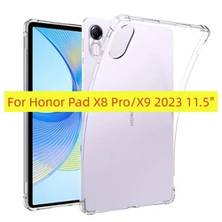 Soft TPU Tablet Case For HUAWEI Honor Pad X8a 2024 Transparent Silicone Protective Back Cover For Honor Pad X9 X8 Pro 11.5 2023