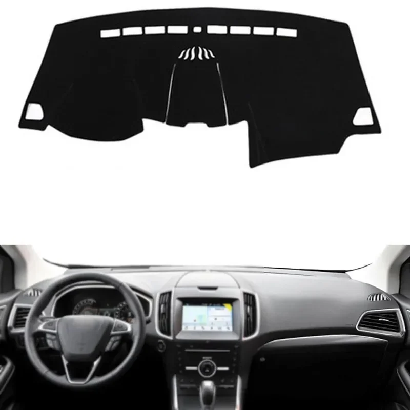 For Ford Edge 2015-2019 Dashboard Sun Shade Mat Interior Dark Trim