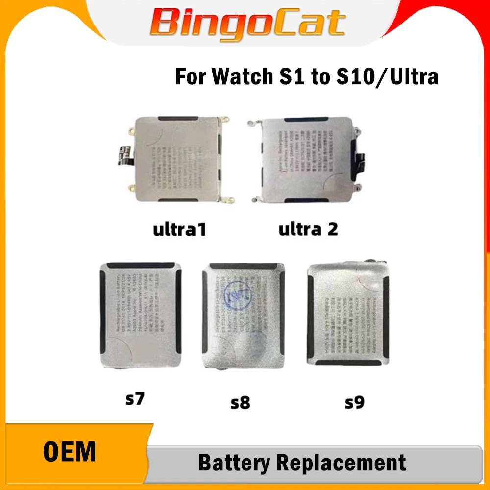 

Novecel 2pcs For Apple Watch Battery Series 9 8 7 4 5 SE2 6 7 8 45mm 44mm 42mm 41mm Bateria For iWatch S2 S3 S4 S5 S6 S7 S8 40mm