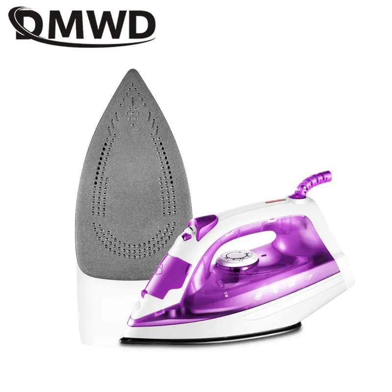 1200W Household Handheld Steam Iron 5-Speed temperature control Wet & Dry Iron PTFE coating soleplate Laundry Wrinkle Removal