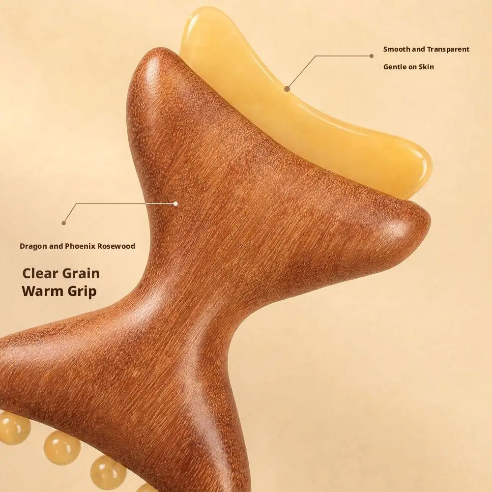 Wooden Gua Sha Scraping Massager Tool Facial Massage Board For Puffiness Dark Circles Face Neck Body Beauty Care SPA Tool