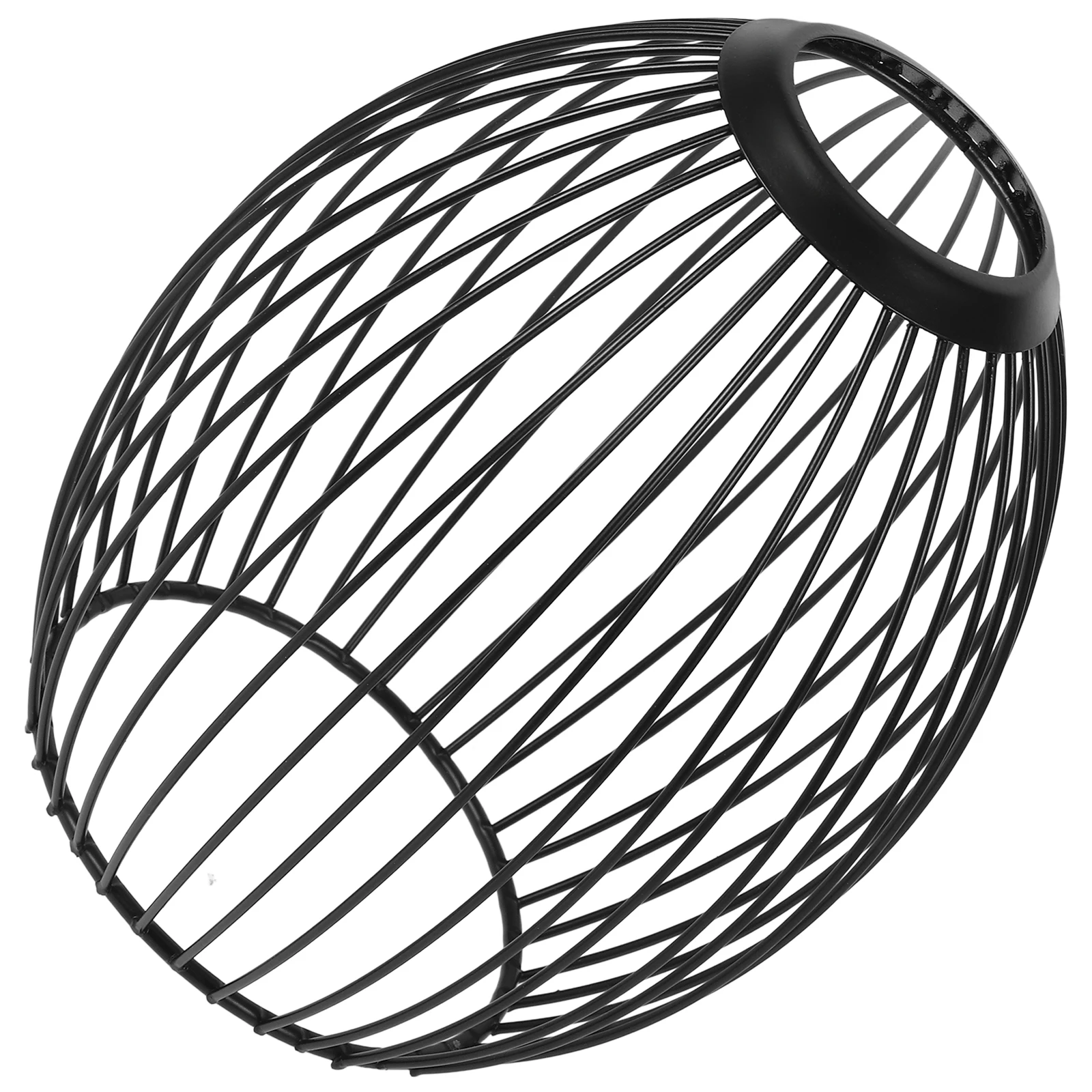 

Retro Iron Art Lampshade Pendant Hollow Carved Black Light Covers Replacement For Dining Decorative Chandelier Lamp