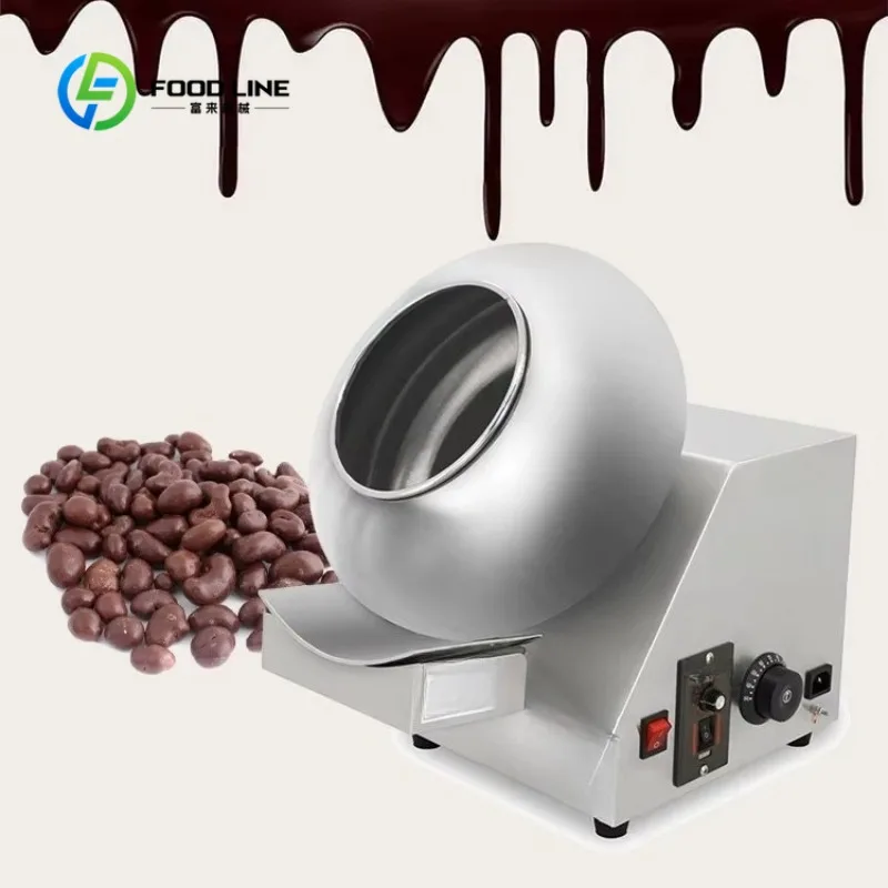 Custom High Efficiency Commercial Sugar Coating Machine for Nut Dragee Automatic Spraying Polishing Food Processing Equipment