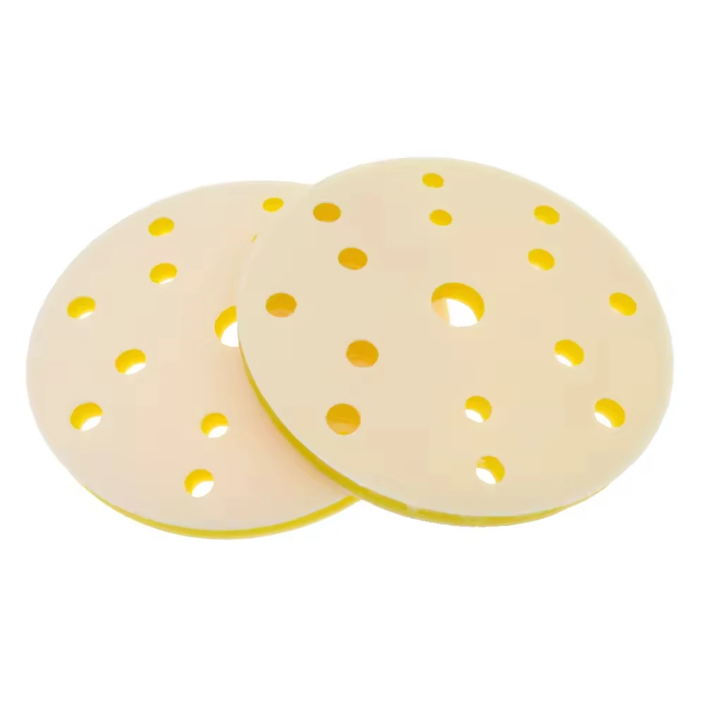 Schnittstellenpad, 6 Zoll, 15 Löcher, Klettverschluss, weiche Schwammkissen-Pufferpolster für Schleifscheibe, 150 mm Schleifpads