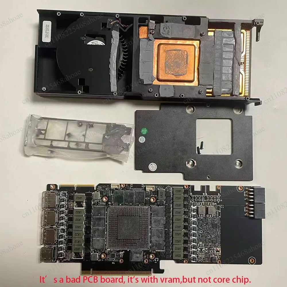RTX3090 LHR GPU Heatsink Cooling Fan Replacement Accessory for Faulty PCB Board
