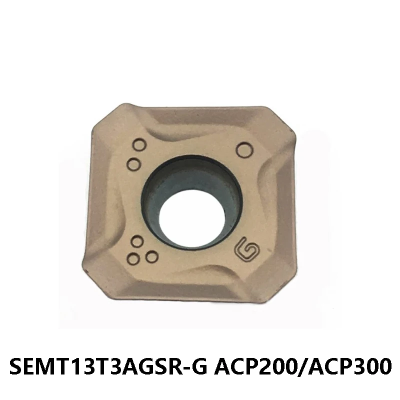 

SEMT SEMT13T3 SEMT13T3AGSR ACP300 Original SEMT13T3AGSR-G ACP200 Milling Turning CNC Holder Cutter Carbide Inserts Blade Tools