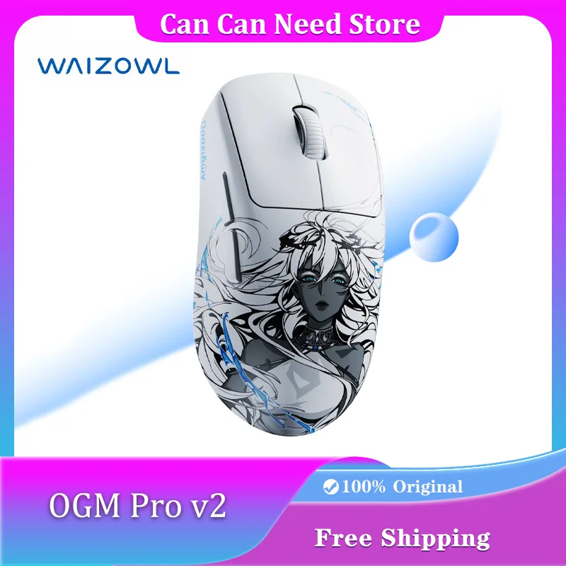 

Waizowl Ogm Pro V2 Poseidon Mouse Tir-mode Paw3950 8k Polling Rate Ergonomic Lightweight E-sports Gaming Mouse Pc Accessories