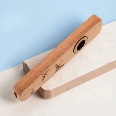 

Wooden Kazoo Adult Musical Instrument Portable Design Beginner Friendly for Festivals Parties Kazoo Kazoos for Adults