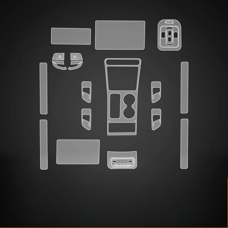 For 23-25 model Extremely Stone 01 car interior gear shift center console car  film dashboard transparent protective film
