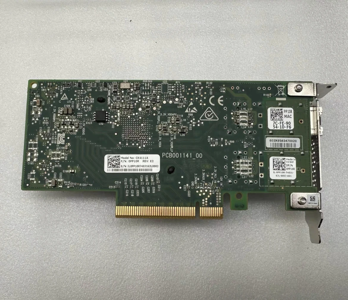 CX4111A MCX4111A-ACAT PCI E 3.0 ConnectX-4 25Gigabit Ethernet Card