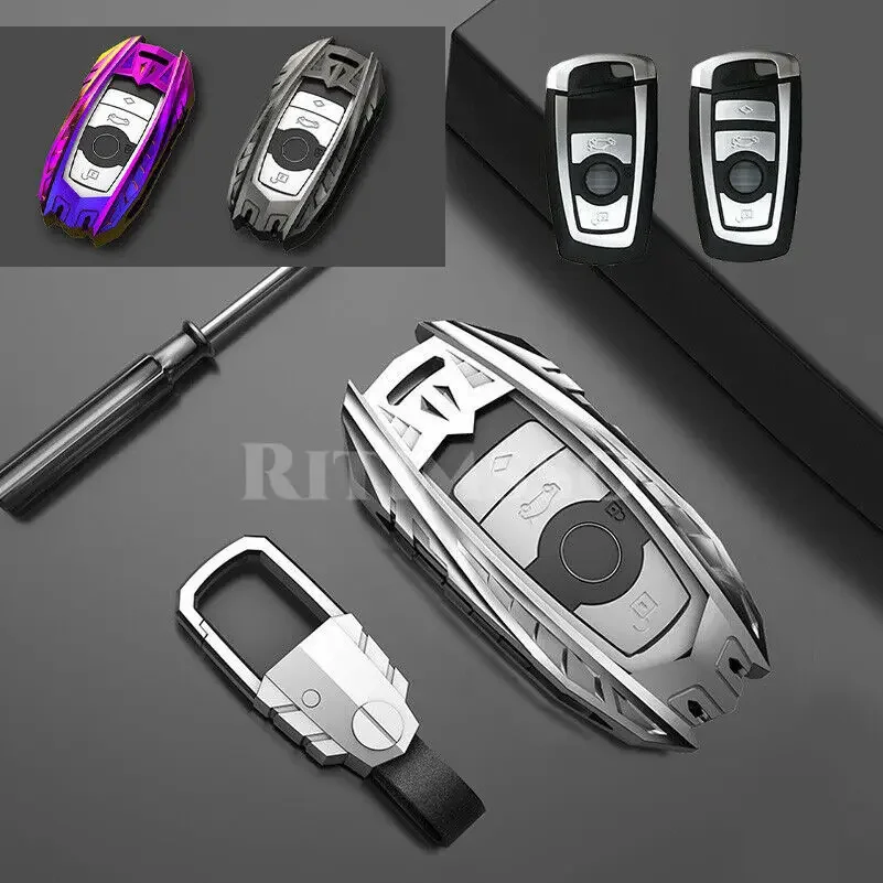 Car Key Case Auto Key Protection Cover for BMW 1/3/5/7 Series X3 X4 M2/3/4 Car Holder Shell Colorful Car-Styling Accessories