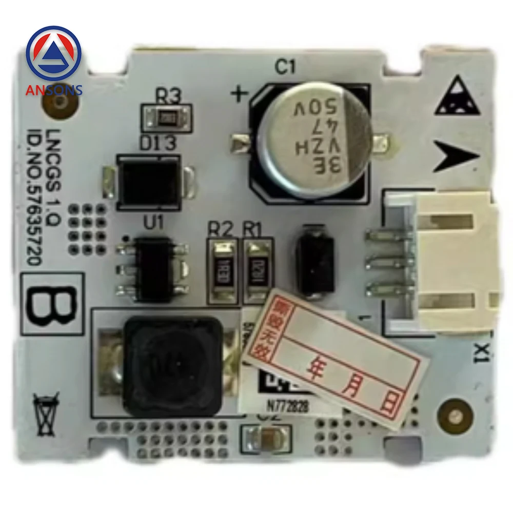 ID.NO. 57635720 LNCGS 1.Q S**R Elevator Car Emergency Light Button Electronic PCB Board Ansons Elevator Spare Parts