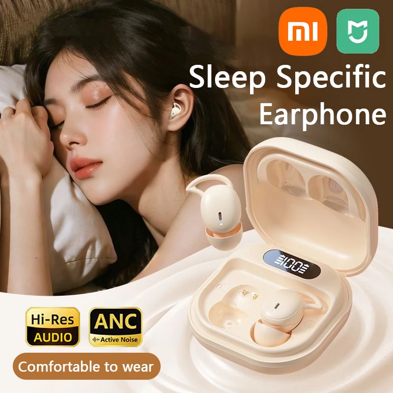 Xiaomi MIJIA Wireless Sleep Specific Invisible Earbuds Bluetooth 5.4 Headphones HiFi Stereo Sound Music Headphones TWS Earphones