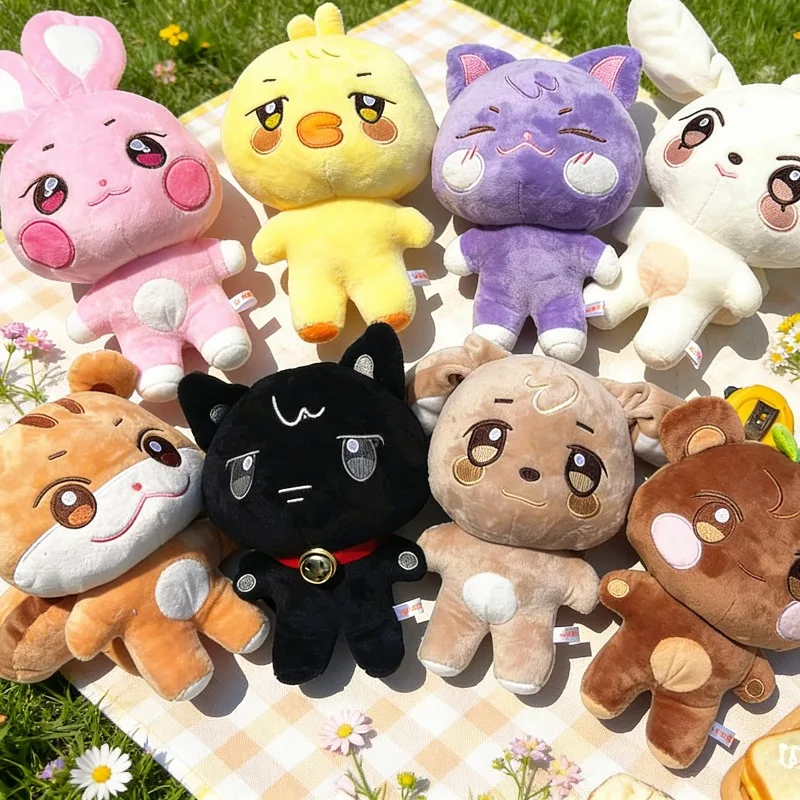 

Kpop Ateez Plush Doll 20cm Aniteez Seonghwa Hongjoong Mingi Plushie Toys Kawaii Stuffed Animal Throw Pillows SKZOO Home Decor