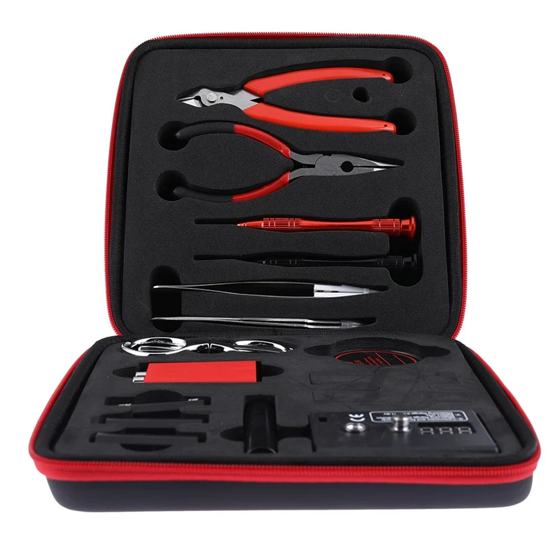 Coil Jig Master V2 V3 Tool Kit for Coil Rolling Ceramic Tweezers Heat Wire Pliers 521 Mini Tab  Rebuild DIY Tools