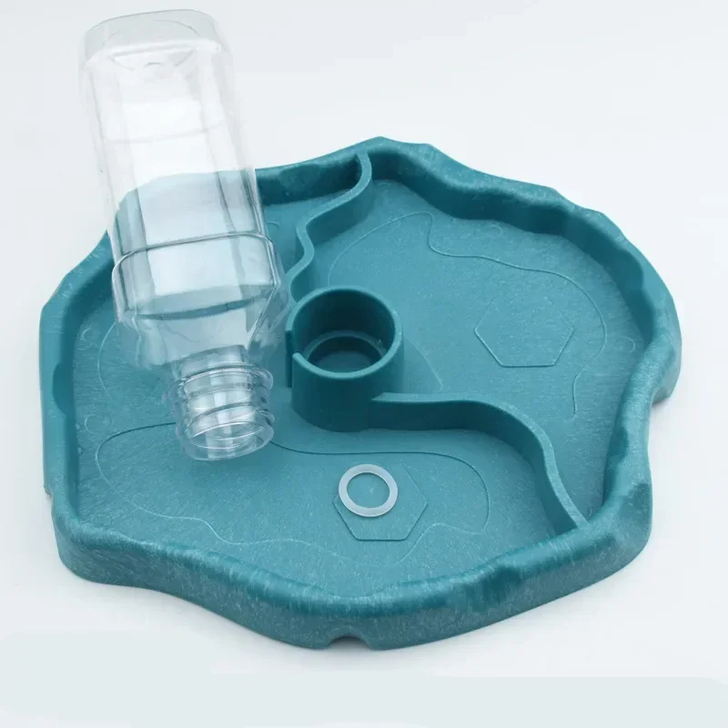 Comedero para Reptiles 2 en 1, Plato Automático para Agua y Comida, Dispensador para Lagartos y Tortugas, Suministros de Alimentación para Reptiles y Anfibios