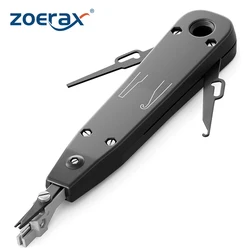 Zoerax Punch Down Tool, Multifunctionele Krone Type Idc/Network Wire Cat5 Cat6 & Telefoon Impact Terminal Inbrengtools