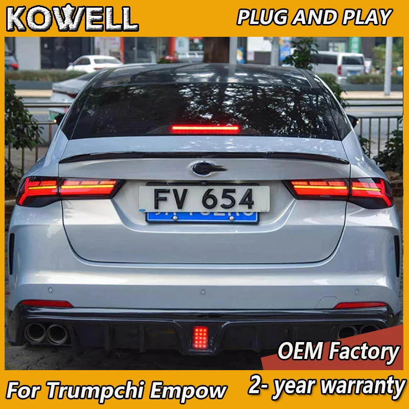 Car Styling for Trumpchi Empow Taillight 2022-2023 Empow Tail Light Rear DRL Fog Brake Reversing Turn Signal