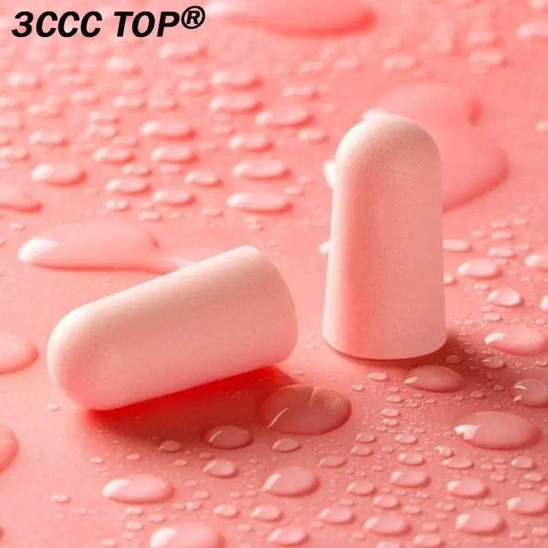 24/60/120Pcs Soft Sponge Soundproof Earplugs Sleeping Ear Plugs For Sleeping Travel Noise Reduction Rate 35.5db Sound Insulation