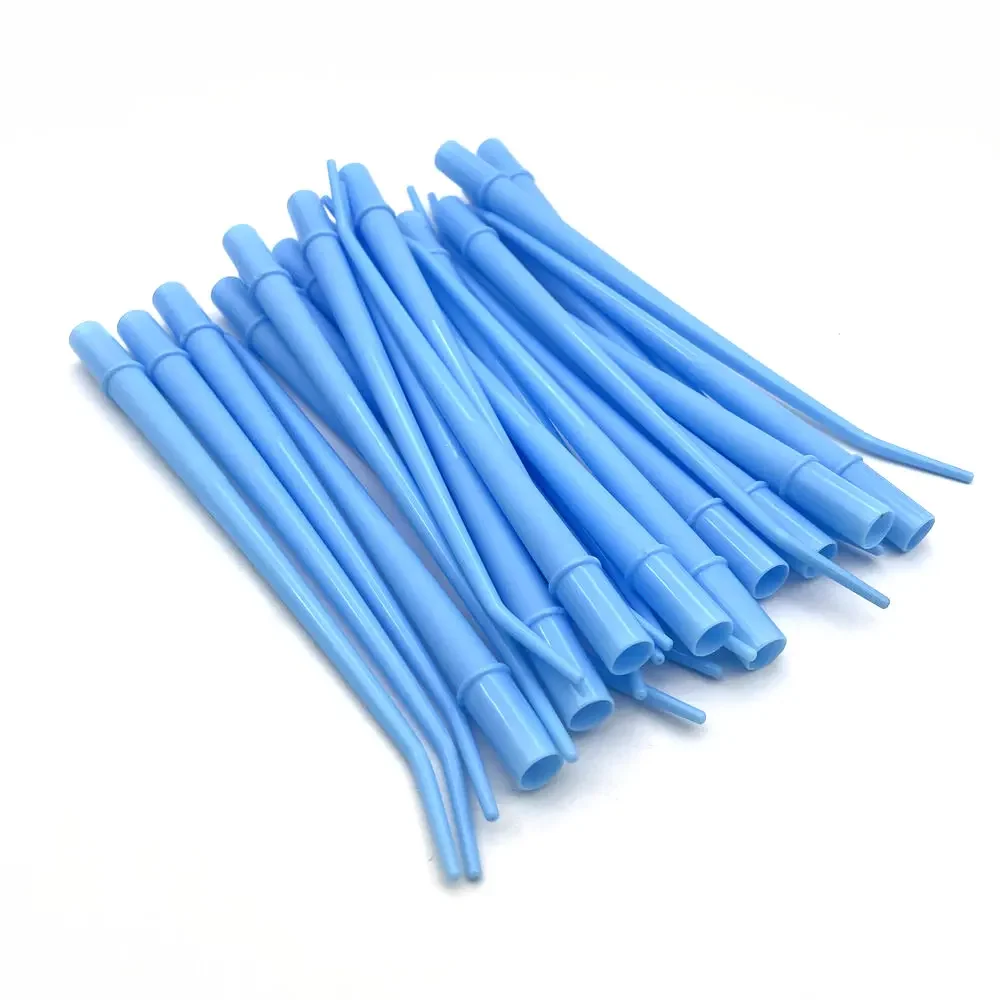 25pcs/pack Dental Disposable Curved Tips Surgical Aspirator Dental Saliva Ejector Tips Dentistry Materail