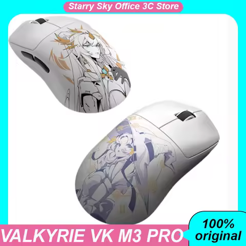 VALKYRIE VK M3 PRO Gaming Mouse Wireless 2.4G Bluetooth PAW3950 Custom 8000Hz Polling Rate Lightweight Gamer PC Accessories