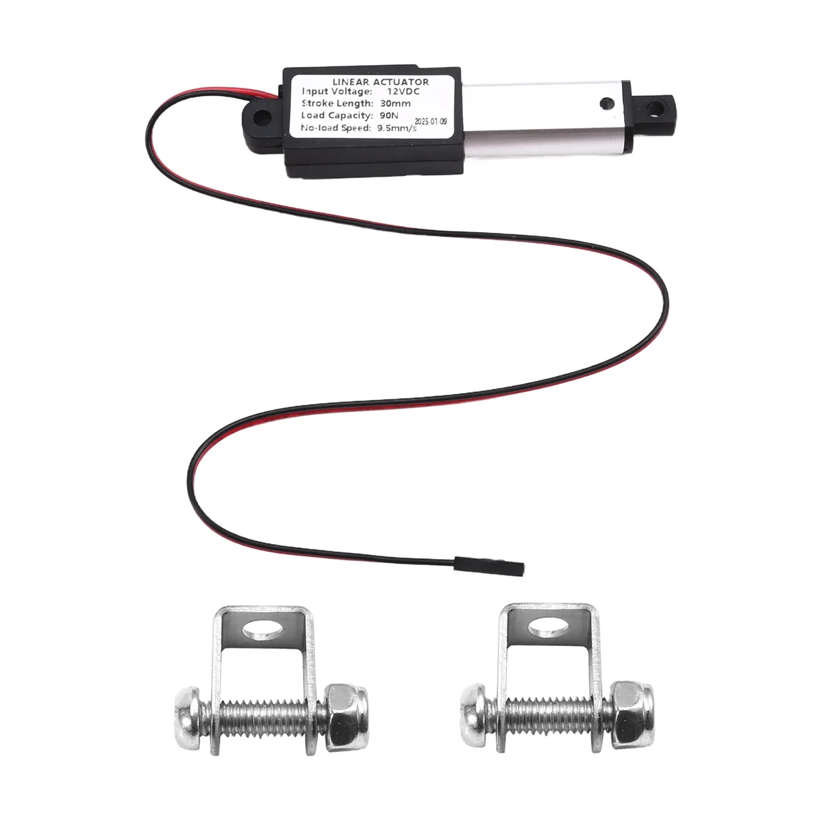 X55A-Micro-Type Linear Actuator,1In Stroke,90N/20.3lb,Speed 9.5mm/S Mini Electric WaterproofActuator Motor LinearActuator