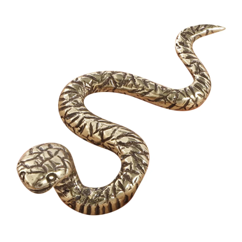 

Intricately Crafted Brass Snake Sculpture Versatile Decor Piece Chinese New Year Zodiac Symbol Good Luck Charm