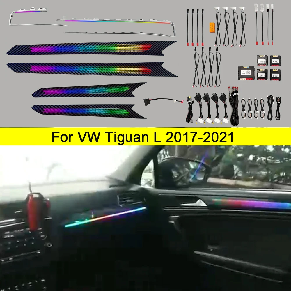 Led Omgevingslamp Voor Vw Tiguan L 2017-2019 2020 2021 2022 2023 2024 Trim Aldoma Milieu Interieur Martels backlight
