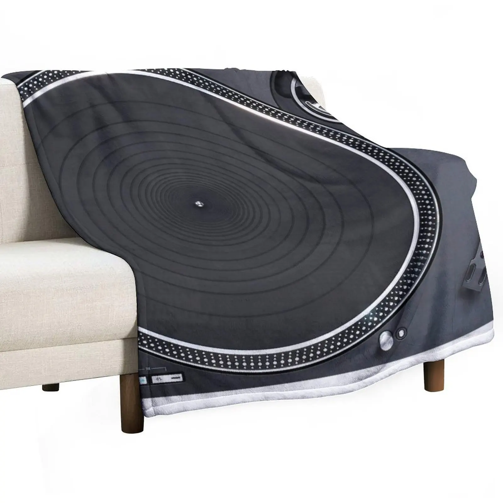 Classic Turntable Black Throw Blanket Nap Luxury Brand Decorative Beds for winter Flannels wednesday Blankets
