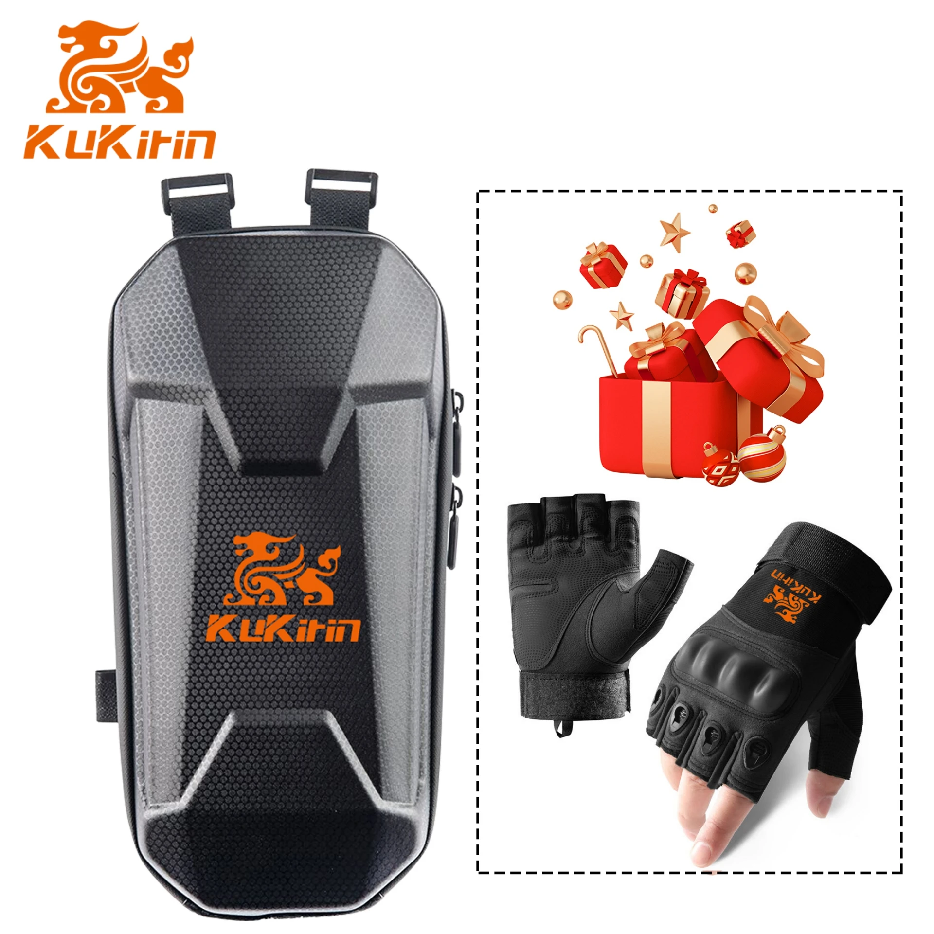 

Kukirin Electric Scooter Bag 2L Fashion Design Sunscreen Handlebar Installation Storage Bag With Windproof Riding Gloves