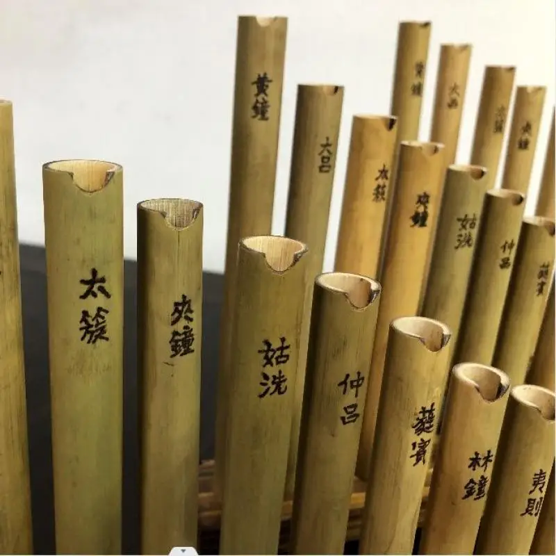 Twelve Bamboo Pitch-Pipes Used In Ancient China Professional In Folk Stage Performance Traditional Musical Instruments