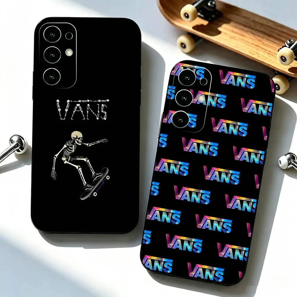V-Vans LOOG Brand  Phone Case For Samsung S25,S24,S21,S22,S23,S30,Ultra,S20,Plus,Fe,Soft Silicone Black Cover
