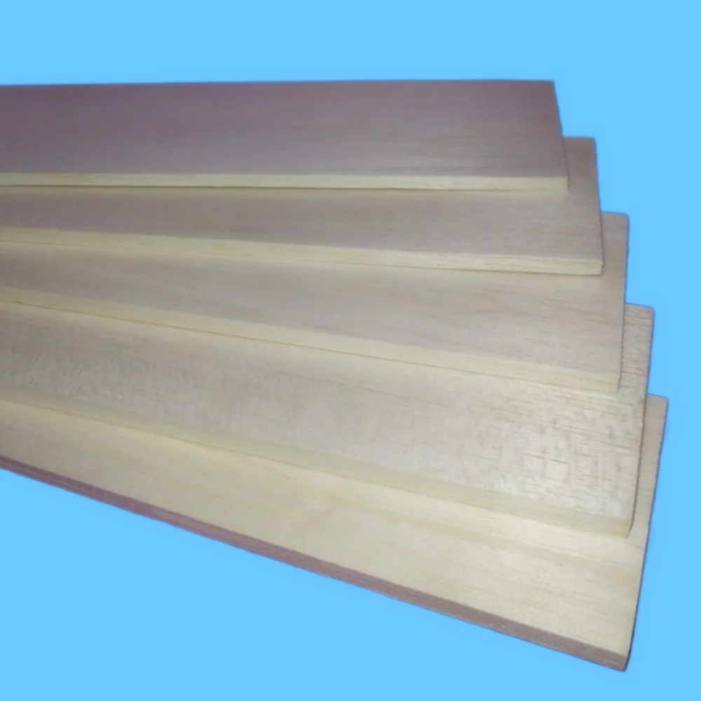 10 pcs Balsa Wood Sheet ply 500/600mm long 100mm wide 0.75/1/1.5/2/2.5/3/4/5/6/8/10mm thick for DIY airplane boat model material