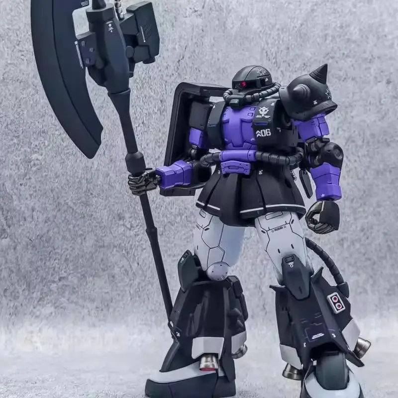 Hg 1/144 Zaku High Shooter Rifle Axe Gun Mobile Robot Mecha Assembly Model Action Figures Children'S Educational Toys Gift