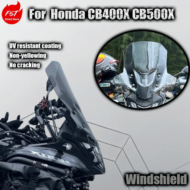 

For Honda CB400X front windshield accessories imported windshield glass chest protector CB500X windshield